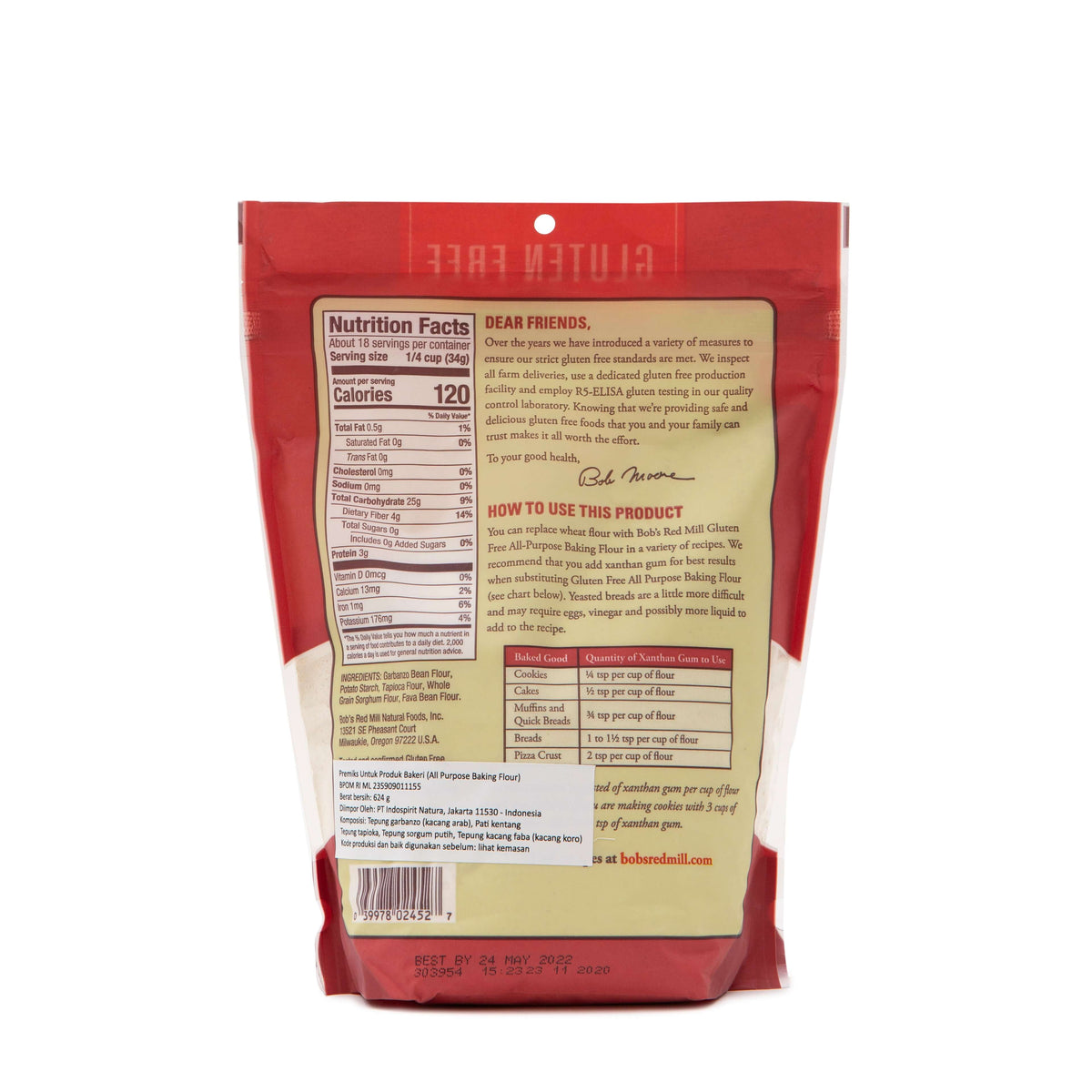 Bob's Red Mill Gluten Free All Purpose Baking Flour 623gr – Healthy