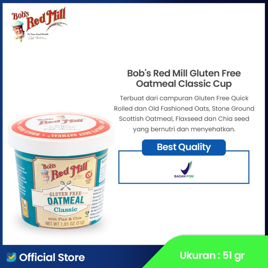 Bob's Red Mill Oatmeal Classic Cup 51gr