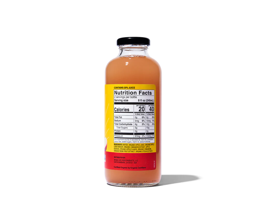 Bragg Organic Apple Cider Vinegar Refreshers Apple Cinnamon 473ml