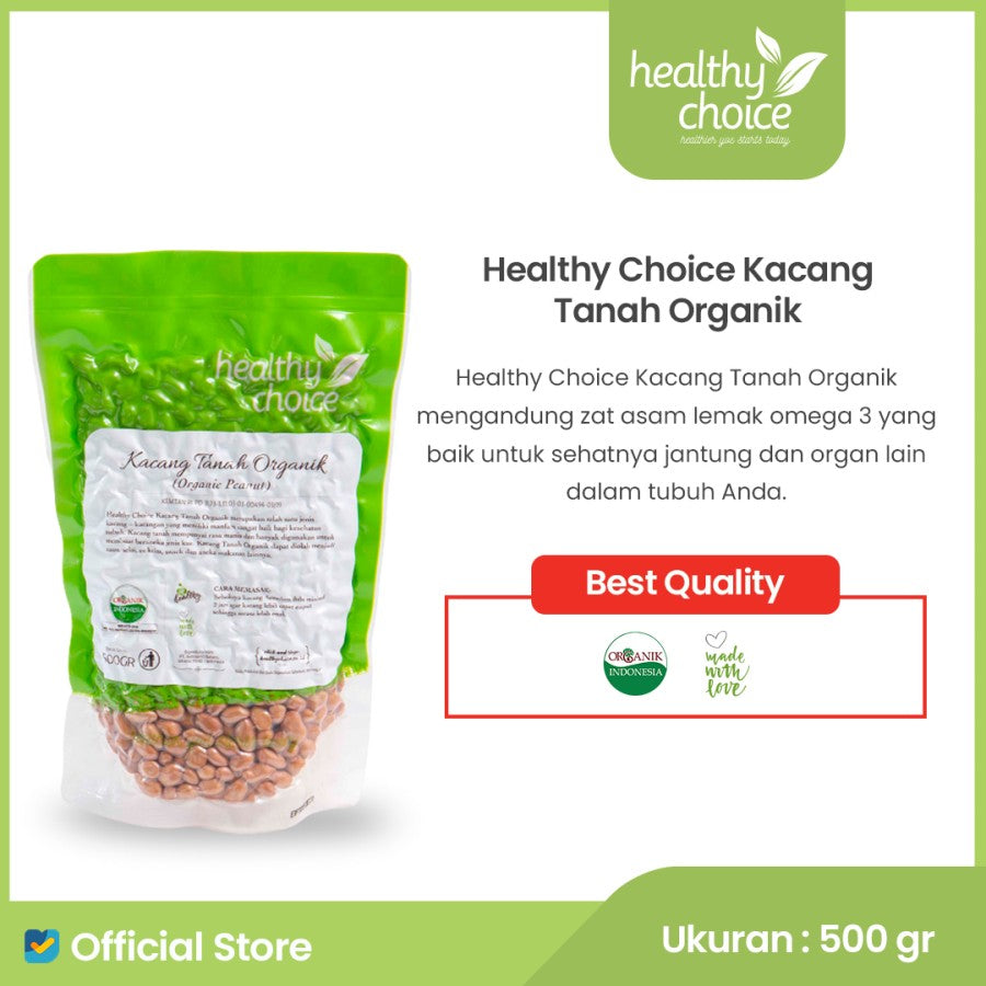 Healthy Choice Kacang Tanah Organik 500gr