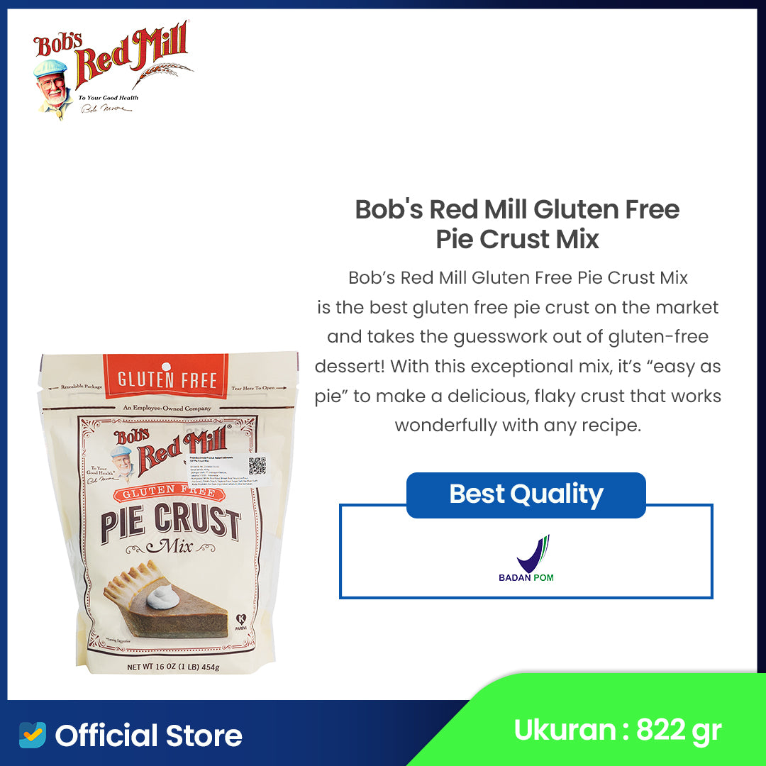Bob's Red Mill Gluten Free Pie Crust Mix 454gr – Healthy Choice ID