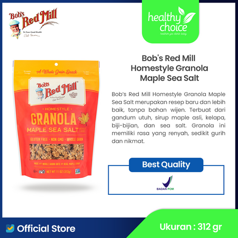 Bob's Red Mill Homestyle Granola Maple Sea Salt 312gr
