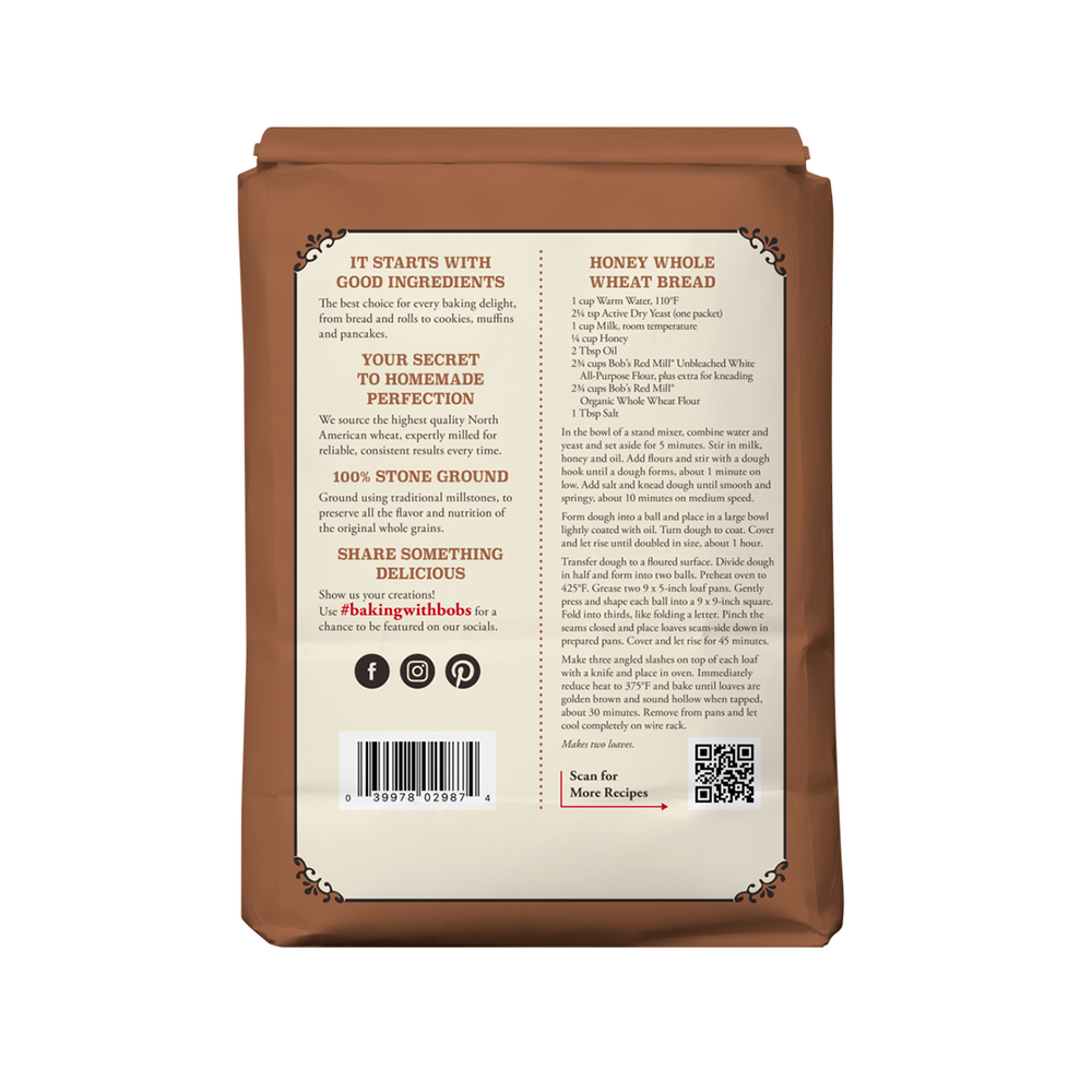 
                  
                    Bob's Red Mill Organic Whole Wheat Flour 2,27 kg
                  
                