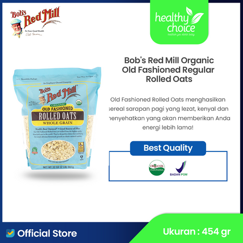 Bob's Red Mill Organic Old Fashioned Regular Oats 907gr