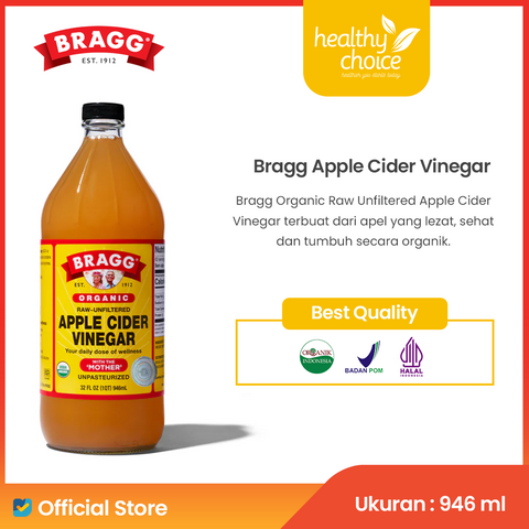 Bragg Organic Raw Unfiltered Apple Cider Vinegar 946ml