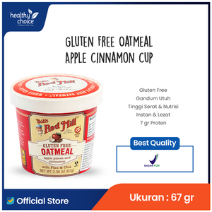 
                  
                    Bob's Red Mill Gluten Free Oatmeal Cup 51 gr ( oat classic, Apple Cinnamon, Blueberry & Hazelnut, Brown Sugar & Maple, Gluten free Organic oatmeal )
                  
                