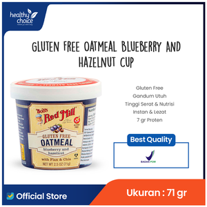 
                  
                    Bob's Red Mill Gluten Free Oatmeal Cup 51 gr ( oat classic, Apple Cinnamon, Blueberry & Hazelnut, Brown Sugar & Maple, Gluten free Organic oatmeal )
                  
                