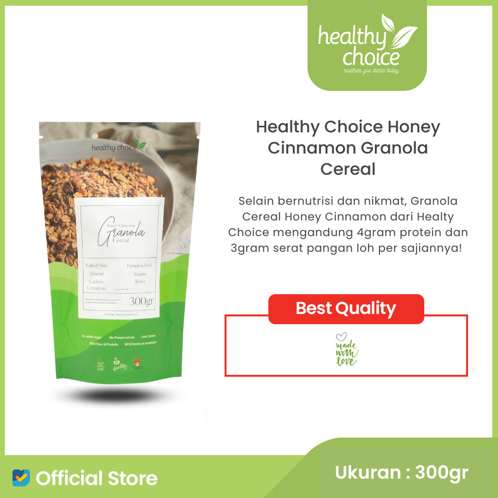 
                  
                    Healthy Choice Honey Cinnamon Granola Cereal 300gr
                  
                