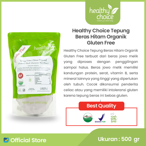 Healthy Choice Tepung Beras Hitam Organik 500gr