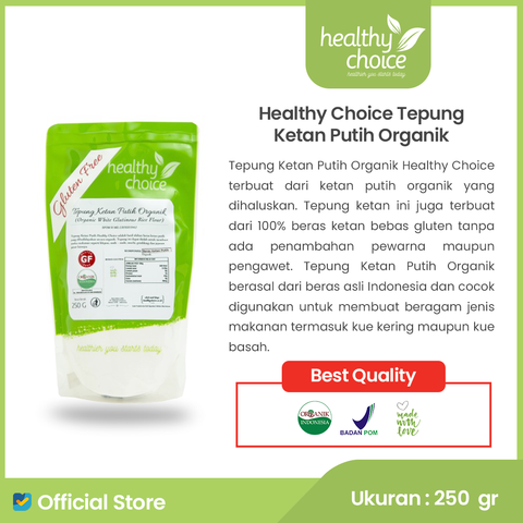 Healthy Choice Tepung Ketan Putih Organik 250gr