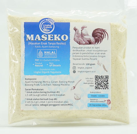 Lingkar Organik Maseko Ayam Natural 100gr (Refil)