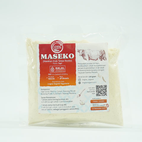 Lingkar Organik Maseko Sapi Natural 100gr (Refil)