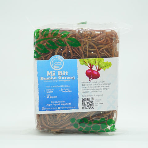 Lingkar Organik Mie Sayur Bumbu Bit Natural  2 KEPING (200gr)