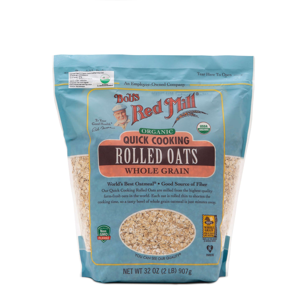 
                  
                    Bob's Red Mill Organic Quick Cooking Rolled Oats 907gr
                  
                