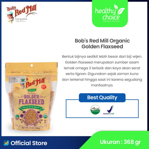Bob's Red Mill Organic Golden Flaxseed 368gr