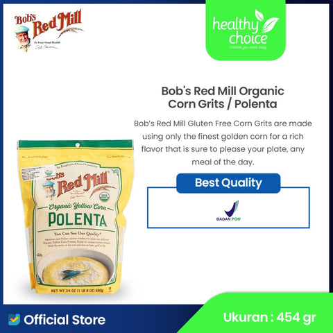 Bob's Red Mill Organic Corn Grits / Polenta 680gr