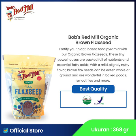 Bob's Red Mill Organic Brown Flaxseeds 368gr