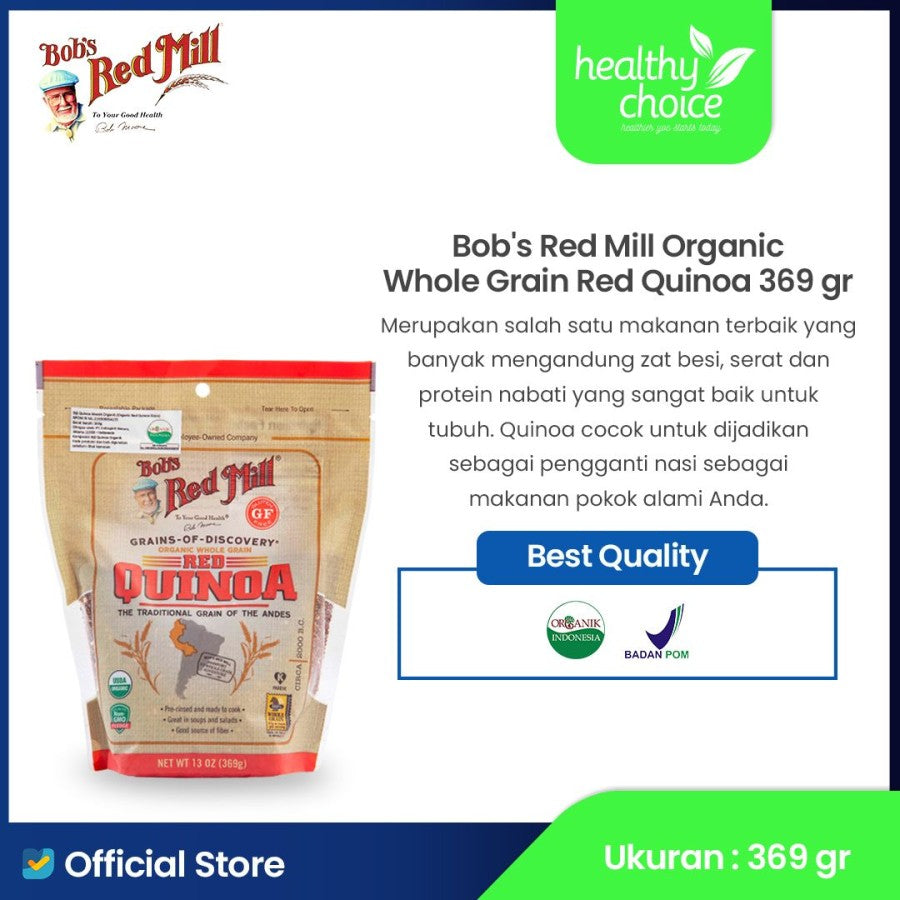 
                  
                    Bob's Red Mill Whole Grain Red Quinoa Organik 369gr
                  
                