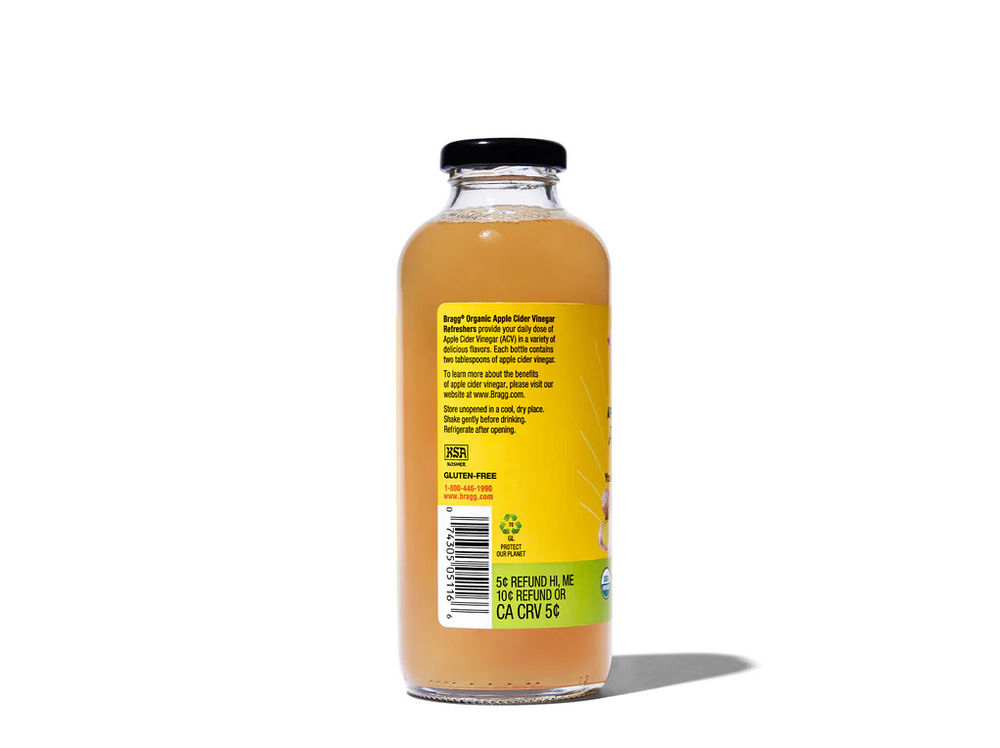 
                  
                    BRAGG Apple Cider Vinegar Refreshers Ginger Lemon Honey 473ml
                  
                