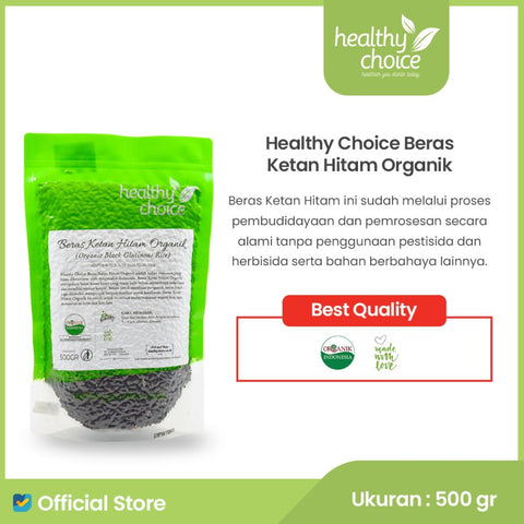 Healthy Choice Beras Ketan Hitam Organik 500gr