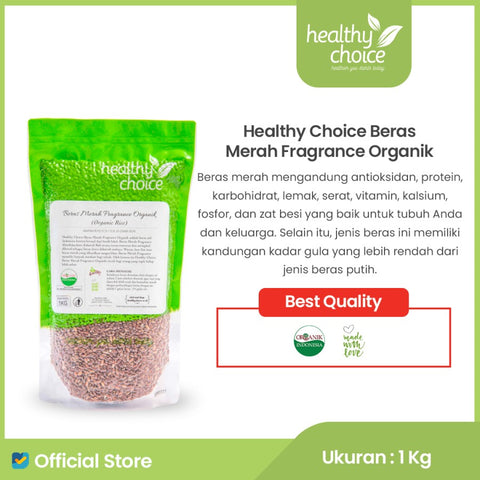Healthy Choice Beras Merah Fragrance Organik 1kg