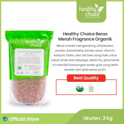Healthy Choice Beras Merah Fragrance Organik 2kg