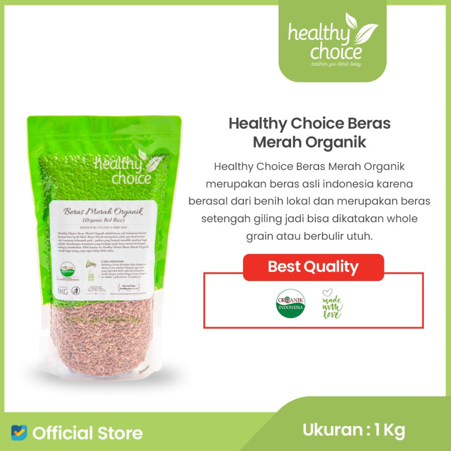 Healthy Choice Beras Merah Organik 1kg