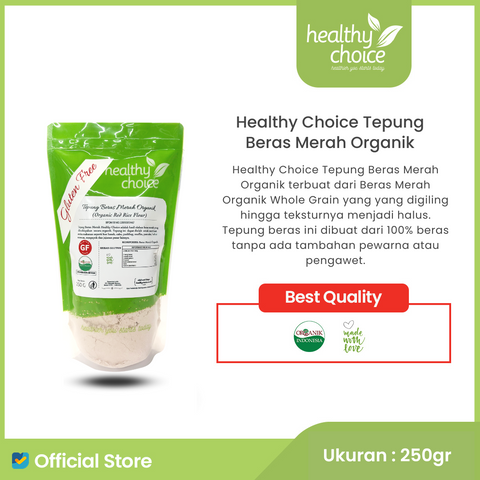 Healthy Choice Tepung Beras Merah Organik 250 gr