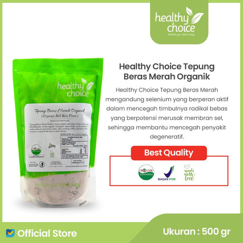 Healthy Choice Tepung Beras Merah Organik 500gr