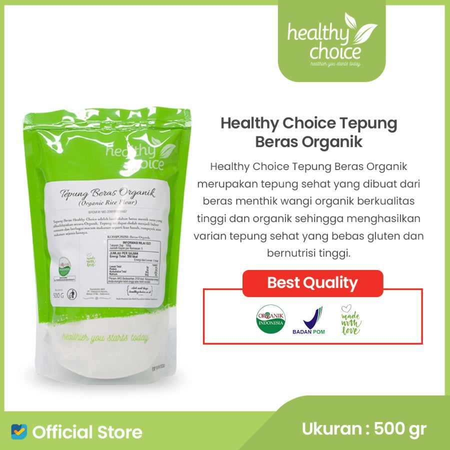 
                  
                    Healthy Choice Tepung Beras Organik 500gr
                  
                