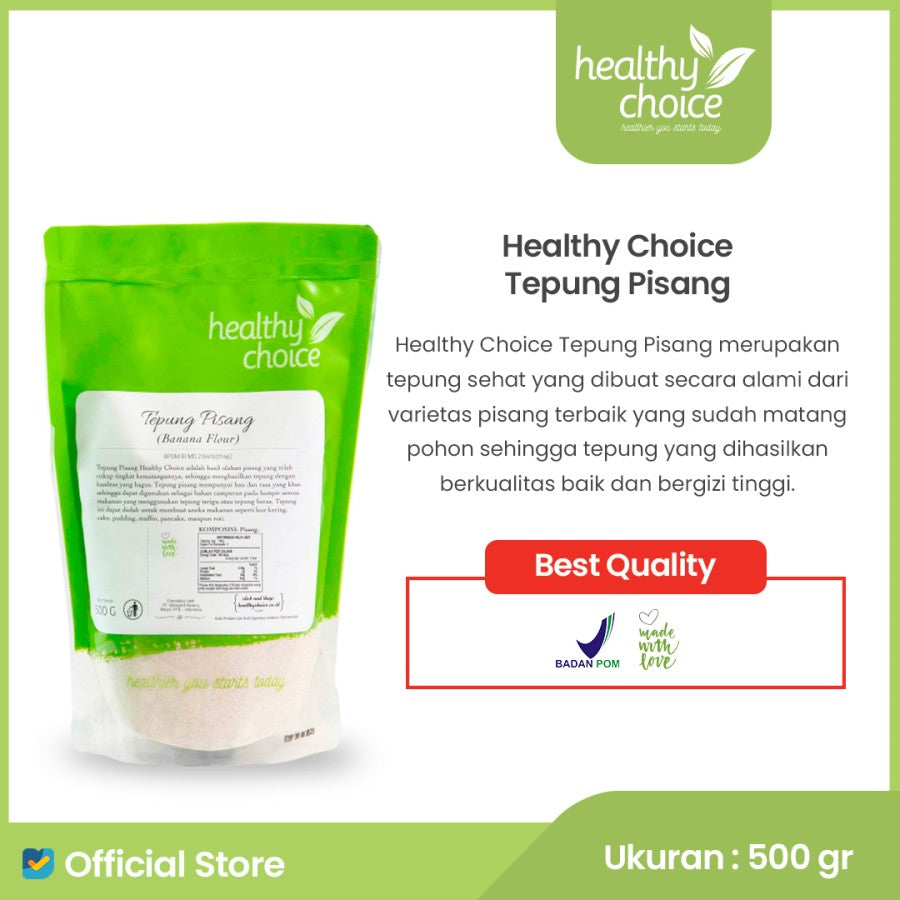 
                  
                    Healthy Choice Tepung Pisang Natural 500gr
                  
                