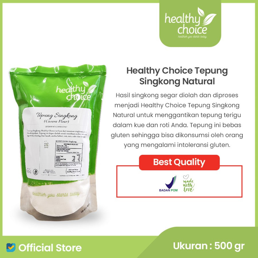 
                  
                    Healthy Choice Tepung Singkong Natural 500gr
                  
                