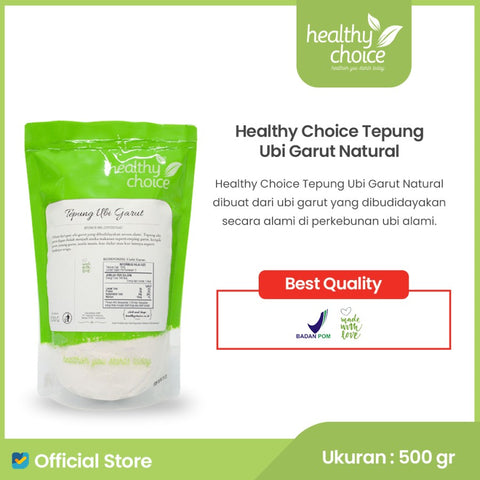 Healthy Choice Tepung Ubi Garut Natural 500gr