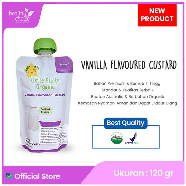 Little Etoile Organic Vanilla Flavoured Custard 150gr