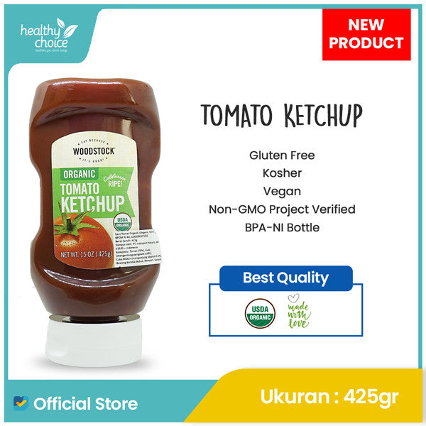 Woodstock Organic Tomato Ketchup 425gr