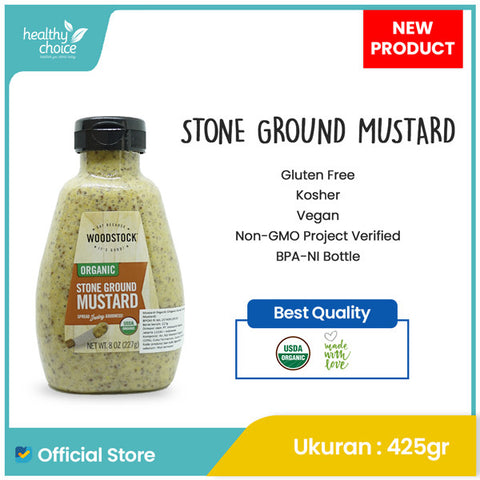 Woodstock Organic Stone Ground Mustard 227gr