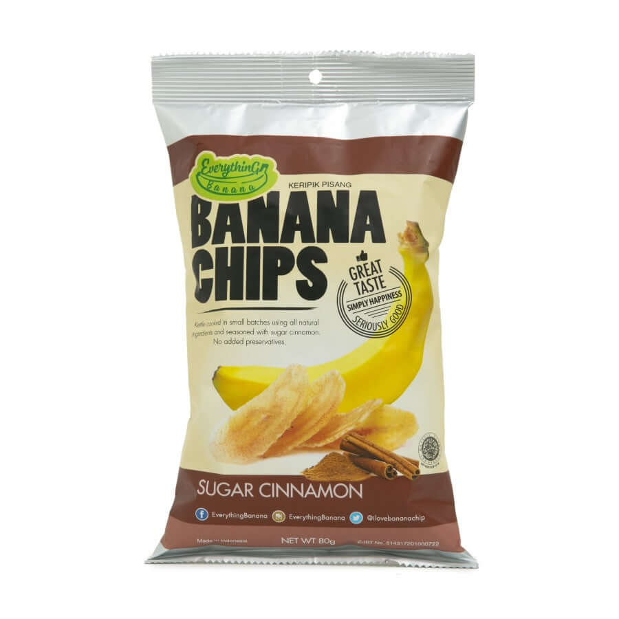 Everything Banana Chips Sugar Cinnamon 80g