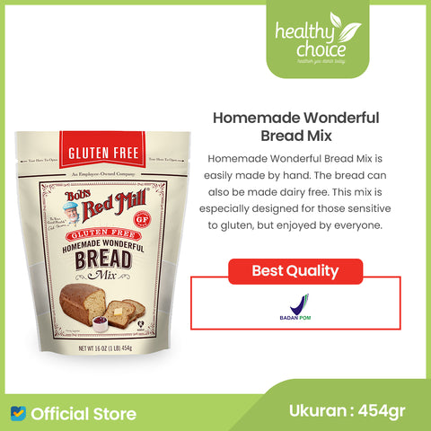 Bob's Red Mill Gluten Free Homemade Wonderful Bread Mix 454gr